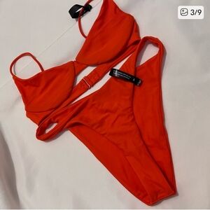 Ark Swimwear Bikini Set – Tangerine (Both Size Small)
